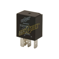 PRZEKAŹNIK MINI 12V 15/25A GEBE 990571 Z DIODĄ